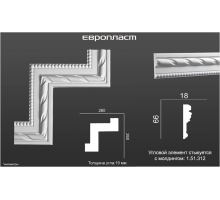 Угловой элемент 1.52.294 Европласт